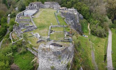 Vue aérienne du château