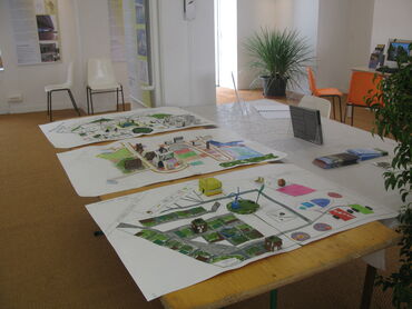 Maquette des caf&eacute;s urbains