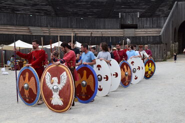Démonstration militaire de la compagnie des Herculiani Rhenani