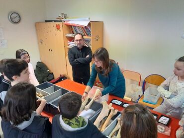 Atelier avec une archéozoologue de l'Inrap