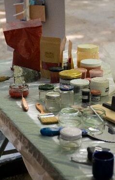 Préparation des pigments