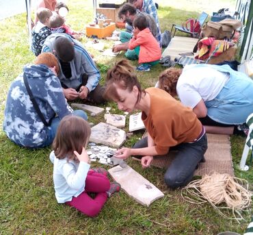 Atelier dans la peau d'un homme du Néolithique