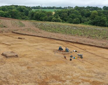 Chantier de fouille autour de la RD 769