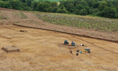 Chantier de fouille autour de la RD 769
