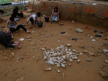 Chantier archéologique d'Étiolles