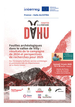 Conférence sur les fouilles archéologiques dans le vallon de Villy : résultats de la campagne de 2024 et perspectives de recherches pour 2025