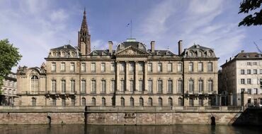 Palis Rohan de Strasbourg, façade sur l'Ill.