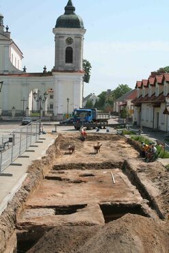 ul. Złota w trakcie badań wykopaliskowych w 2011 roku.