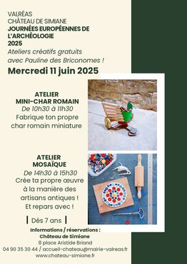 Ateliers créatifs gratuits