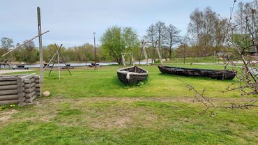 Wooden boats at the Carnikava Local History Centre