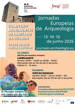 Complexo Monumental de Santiago da Guarda- cartaz de divulgação das actividades relacionadas com a participação nas JEA 2025parti